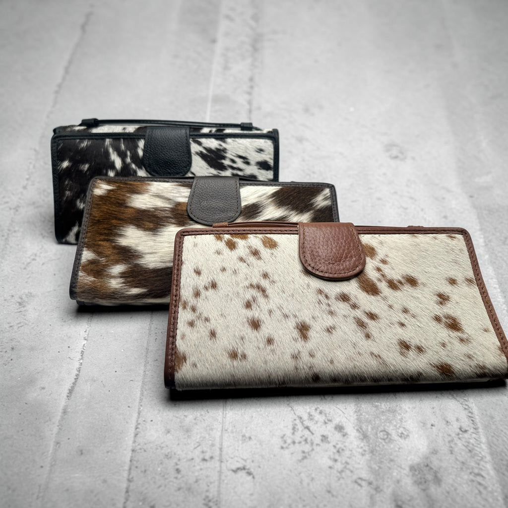 Women's Cowhide Leather Wallet/Wristlet - lifestyle shot