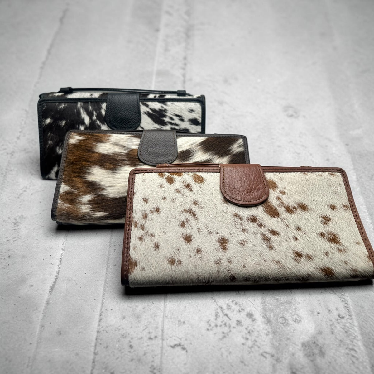 Women's Cowhide Leather Wallet/Wristlet - lifestyle shot