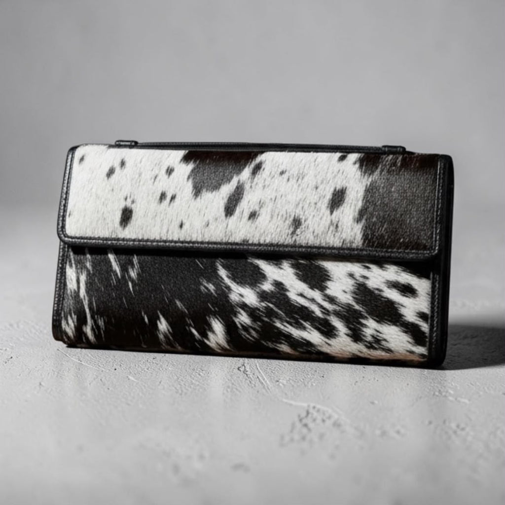 Women's Cowhide Leather Wallet/Wristlet