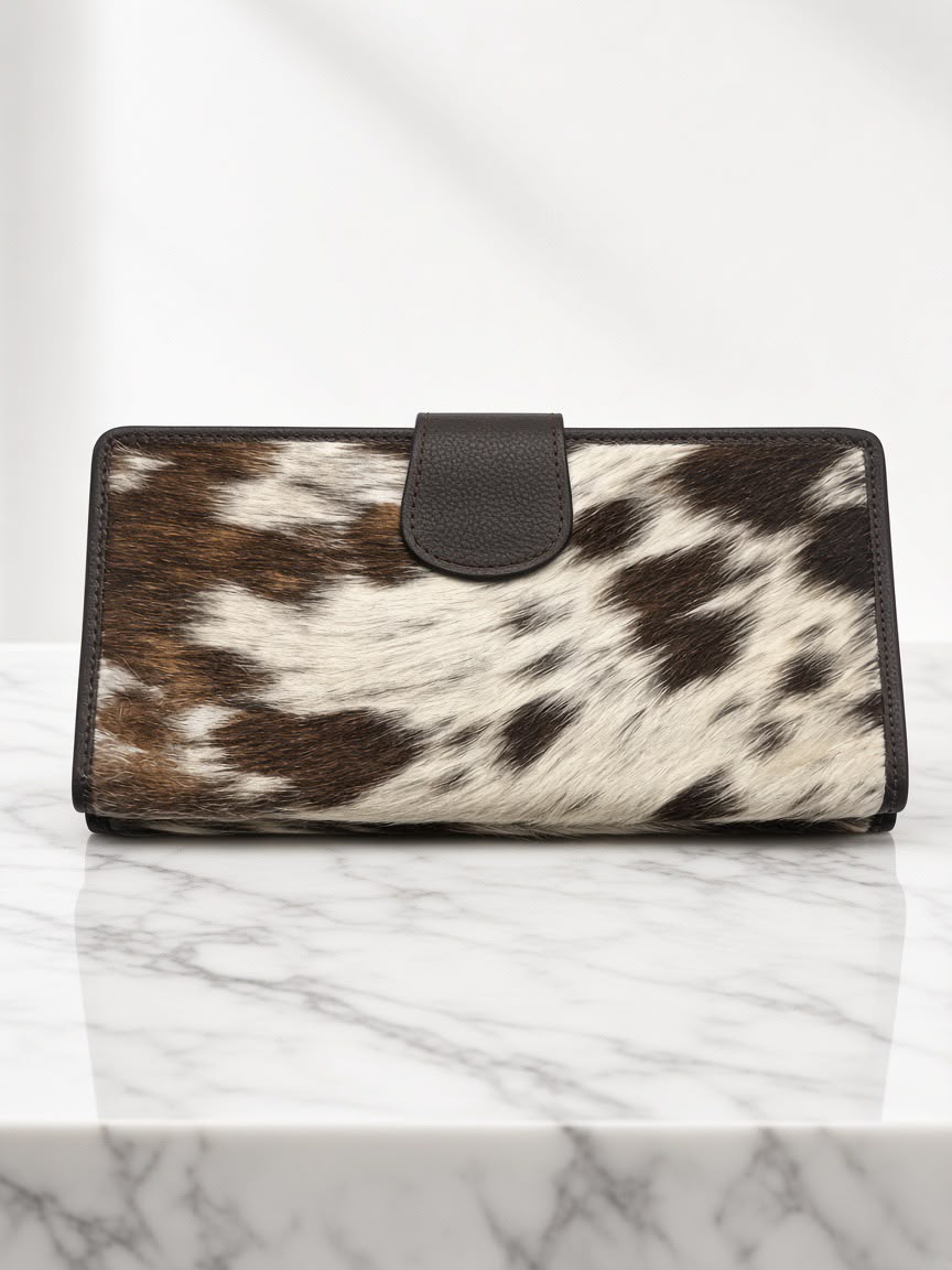 Women's Cowhide Leather Wallet/Wristlet