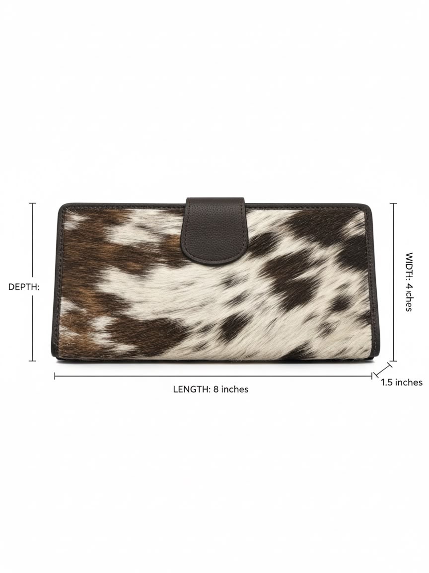Women's Cowhide Leather Wallet/Wristlet
