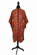 Kashmiri Aari Work Pheran Red – front view, white background
