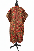 Kashmiri Aari Work Pheran Brown – front view, white studio background