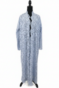 Light Blue Lace Abaya - Front