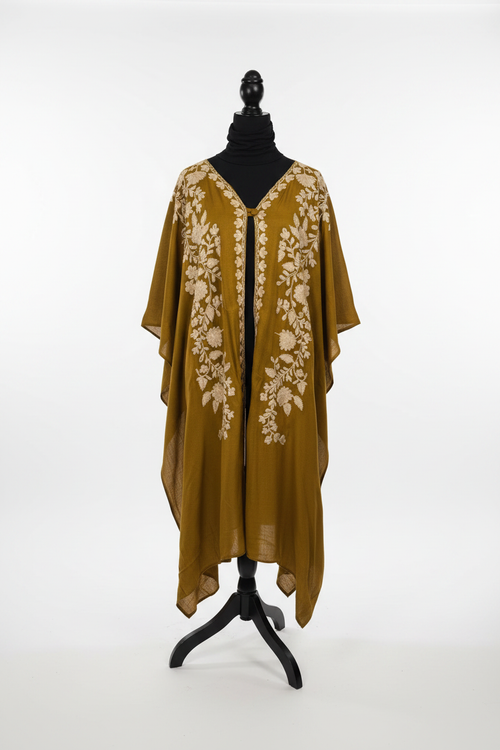 Mustard Gold Kimono Duster – Front