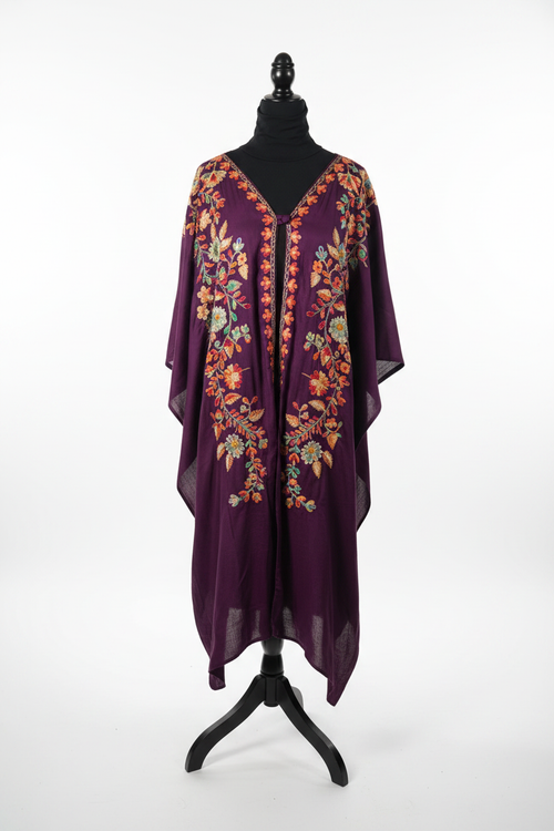 Purple Kimono Duster Front