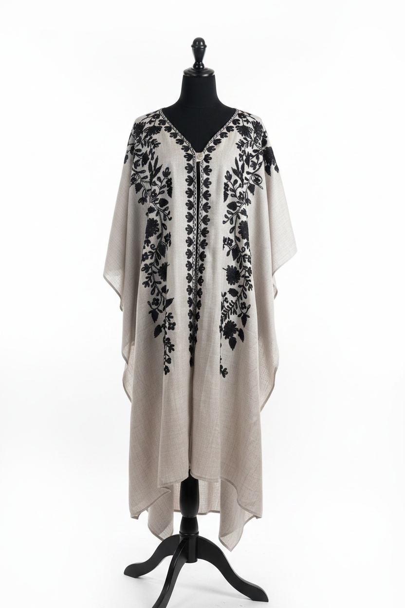 Silver Grey Kimono Duster – Front